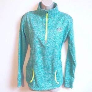 Ivory Ella 1/4 zip blue pullover sweatshirt fleece lined